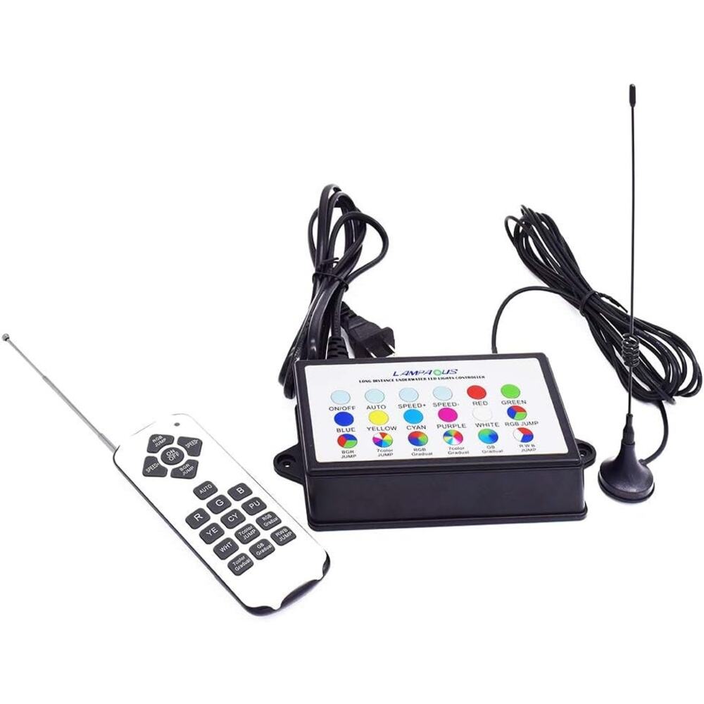 Pool or Spa Lights Remote Control & Control Panel, Long Distance Carrier Device